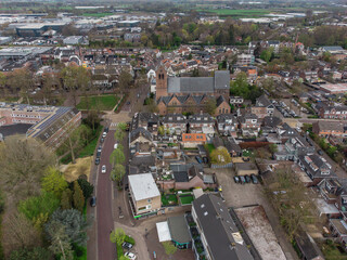 A Top View of the Town of Oisterwijk in the Netherlands
