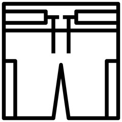 swimsuit line icon,linear,outline,graphic,illustration