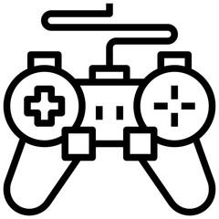 gamepad line icon,linear,outline,graphic,illustration