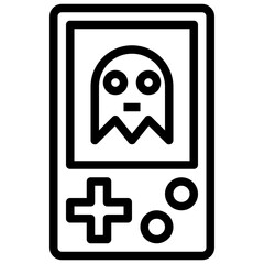 retro game line icon,linear,outline,graphic,illustration