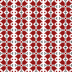 Fototapeta premium Vector illustration of ethnic ukrainian seamless ornamental geometric pattern for your design