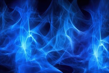 Fototapeta premium Blue smoke and light effects. Great for backgrounds, overlays, magic effects.