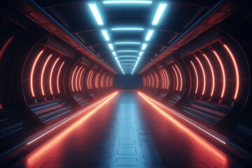 abstract tunnel. Generative AI