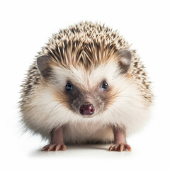 Obraz premium ハリネズミ 白背景 AI生成画像 ジェネレーティブAI