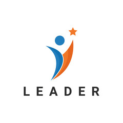 Illustration Vector Graphic Leadership logo, Success logo, and Education Logo Design Template