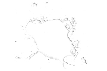 white paint splashes collide isolated