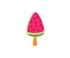icecream watermelon illustration vector image