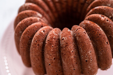 Red velvet bundt cake