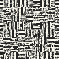 Ink Drawn Abstract Patchwork Graphic Motif Textured Pattern