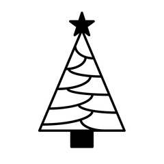 Fototapeta premium Christmas tree icon