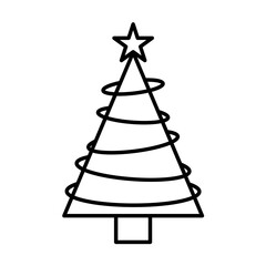 Fototapeta premium Christmas tree icon