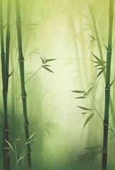 Fototapeta na wymiar bamboo forest blurred Generative AI