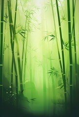 Fototapeta na wymiar bamboo forest blurred Generative AI