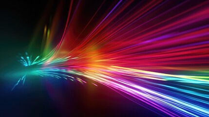 abstract motion light wave background template. Generative Ai