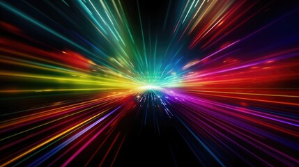 Obraz premium abstract motion light wave background template. Generative Ai