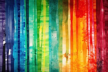 rainbow brush stroke textured background Generative AI