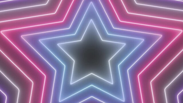 Happy Pride Month! Pride Month Bigender Flag Colorful Stars Abstract Background Loop. Bigender Flag Colors. Stars Tunnel Abstract Background Wallpaper