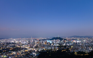 Seoul City at night  South Korea