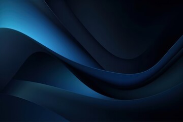 Obraz premium Abstract luxury gradient smooth dark blue background, Generative ai