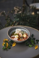 gourmet stew with vegetables