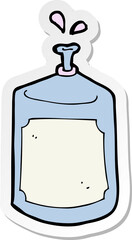 Obraz premium sticker of a cartoon squirting bottle