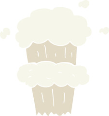 flat color illustration of smoke explosion