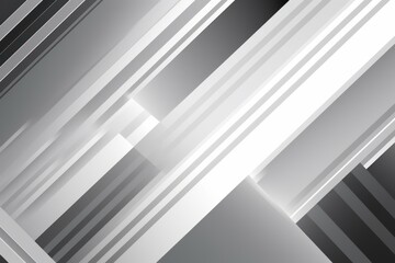 Obraz premium Abstract modern shape white and gray gradient geometric shapes, Generative ai