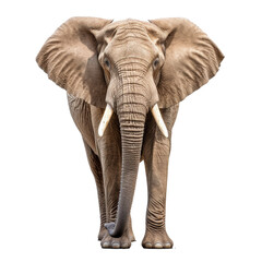 Obraz na płótnie Canvas elephant standing transparent background