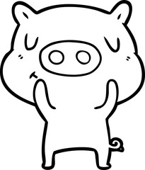 cartoon content pig