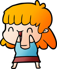 cartoon woman