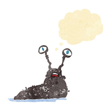 recommend clip art: cartoon gross slug with thought bubble