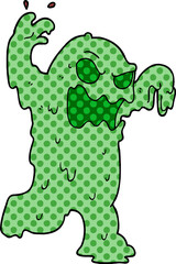 cartoon doodle slime monster