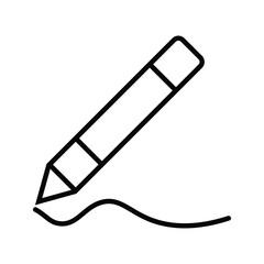 Pencil icon vector illustration logo template for many purpose. Isolated on white background.
