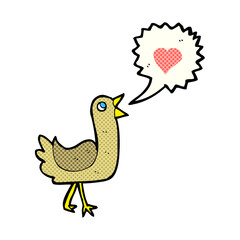 cartoon singing bird