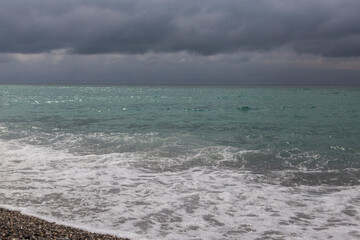 waves on the beach