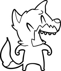 laughing fox cartoon