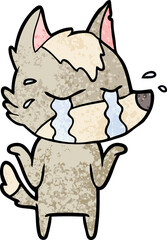 cartoon crying wolf