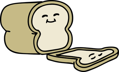 cartoon sliced loaf of bread