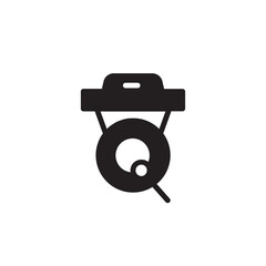Chinese Gong Instrument Solid Icon