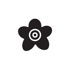 Chinese Flower Blossom Solid Icon