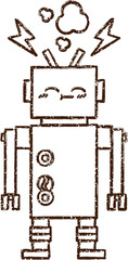 Robot Charcoal Drawing