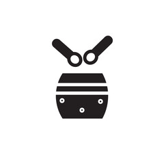 Drum Hand Instrument Solid Icon