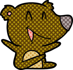 laughing bear cartoon