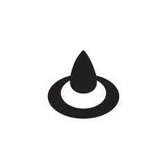 Line Outline Water Solid Icon