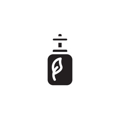 Aroma Bottle Flower Solid Icon