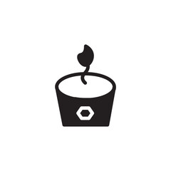 Spa Aromatic Candle Solid Icon