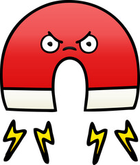 gradient shaded cartoon of a magnet