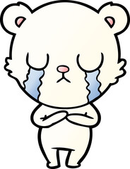 crying polar bear cartoon