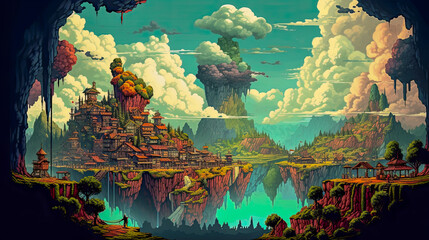digital landscaper fantasy world 