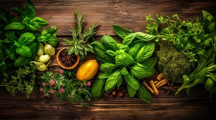 Mediterranean kitchen herbs, single, without background, isolated,